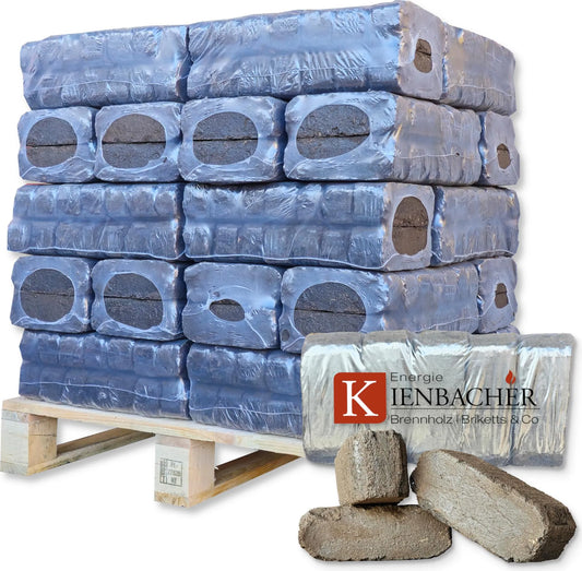Torfbriketts aus hochreinem Torf | Energie Kienbacher | 30x 10kg Packungen (300kg Palette)
