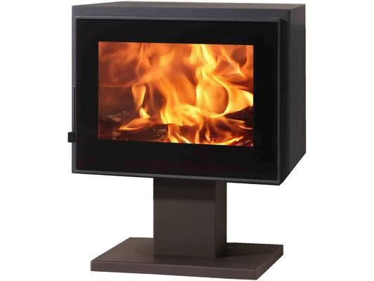 Panadero Kaminofen 7kW Holzofen Stahl Schwarz