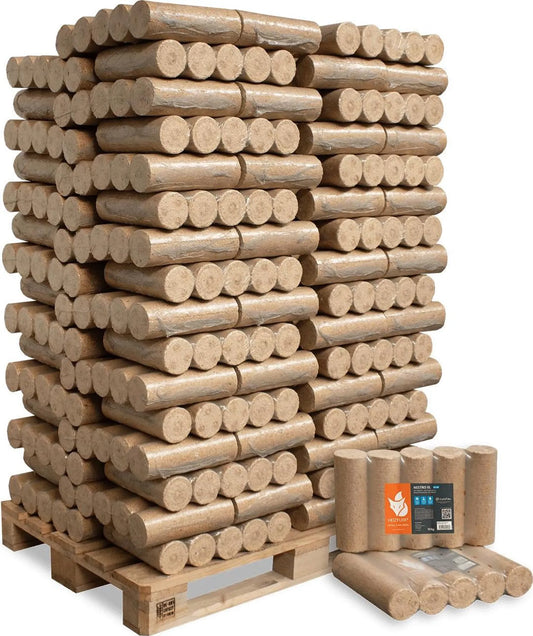 Heizfuxx Nestro XL Blue Kaminbriketts | 96x 10kg Pakete (960kg Gesamtgewicht) Premium