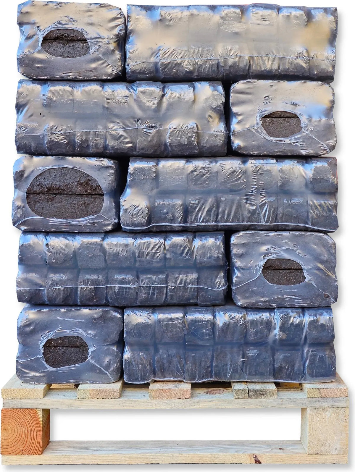 Torfbriketts aus hochreinem Torf | Energie Kienbacher | 30x 10kg Packungen (300kg Palette)