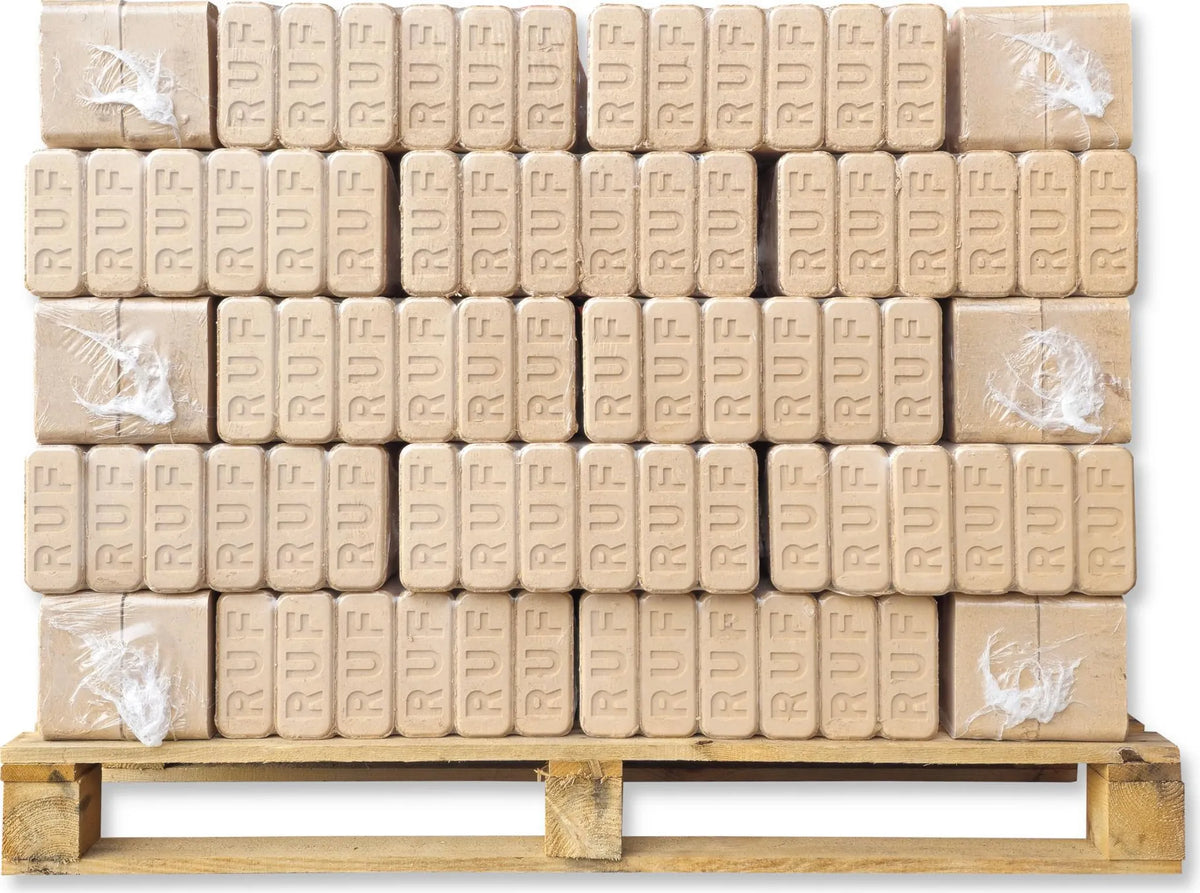 RUF Hartholzbriketts aus Buche & Eiche | Energie Kienbacher | 60x 10kg (600kg Palette)