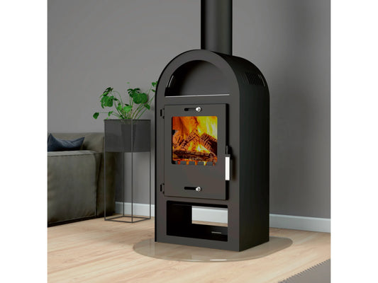 ACCENTE Kaminofen Magna 3.0 UNI-1963 Holzofen Stahl Schwarz 7kW