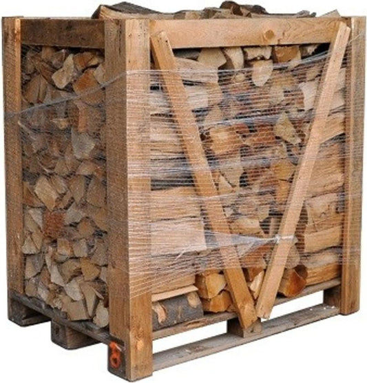 Brennholz Hartholz-Mix 1 RM auf Palette | Kaminholz trocken (Buche, Esche, Eiche, Birke)
