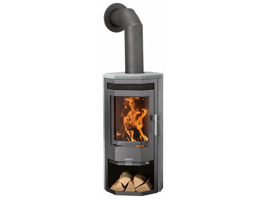 Justus Usedom 5 Dauerbrand Kaminofen 5kW Automatik Speckstein Gussgrau