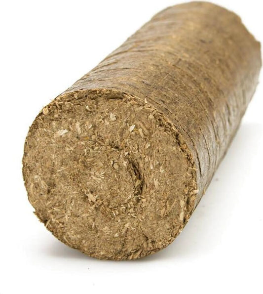 Premium Hartholzbriketts rund 960kg | 96 x 10kg Holzbriketts Palette